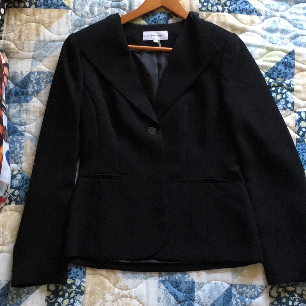 Black pants suit